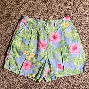 🌺VTG RALPH LAUREN Linen Floral Women's Shorts🌺